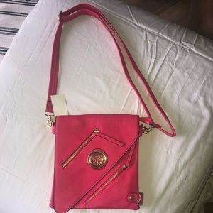 BRAND NEW👛 Hot Pink - Faux Leather Crossbody Handbag